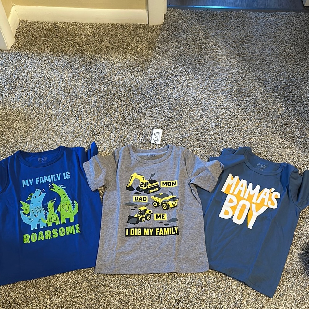 Kids Graphic T-Shirts - Blue, Gray, Navy